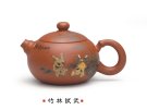 紫砂壶图片：竹林试武 - 宜兴紫砂壶网