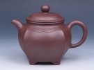 紫砂壶图片：四方筋纹（紫茄泥） - 宜兴紫砂壶网