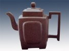 紫砂壶图片：开光方壶 - 宜兴紫砂壶网