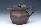 紫砂壶图片：僧帽壶 黑心土 - 宜兴紫砂壶网