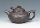 紫砂壶图片：鱼化龙仿古壶2 - 宜兴紫砂壶网