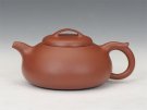 紫砂壶图片：过桥扁腹（大红袍） - 宜兴紫砂壶网