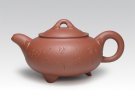 紫砂壶图片：三足如意壶 - 宜兴紫砂壶网