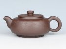 紫砂壶图片：扁福  容量：350cc  泥料：紫泥 - 宜兴紫砂壶网