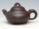 紫砂壶图片：三脚竹鼎（紫泥）350ML大  280ML小 - 宜兴紫砂壶网