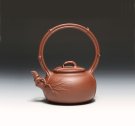 紫砂壶图片：竹韵提梁 - 宜兴紫砂壶网