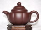 紫砂壶图片：紫茄泥  海棠壶 - 宜兴紫砂壶网