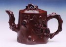 紫砂壶图片：高寿梅桩茶具 - 宜兴紫砂壶网