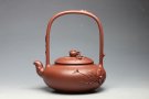 紫砂壶图片：蟠桃提梁 - 宜兴紫砂壶网