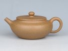 紫砂壶图片：桑扁（全手工） 容量：200cc  泥料：老段泥 - 宜兴紫砂壶网