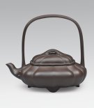 紫砂壶图片：菱花提梁 - 宜兴紫砂壶网