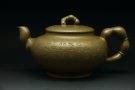 紫砂壶图片：佛度壶（石陶刻） - 宜兴紫砂壶网