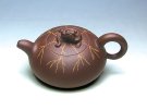 紫砂壶图片：螭龙冰纹壶 - 宜兴紫砂壶网