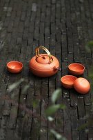 紫砂壶图片：博爱组壶 - 宜兴紫砂壶网