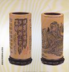 紫砂壶图片：陈设圆筒 - 宜兴紫砂壶网