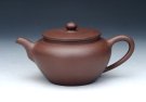 紫砂壶图片：扁石壶 底槽清 - 宜兴紫砂壶网