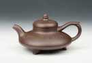 紫砂壶图片：三足神灯壶 - 宜兴紫砂壶网