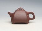 紫砂壶图片：四方抽角石瓢 容量：100CC - 宜兴紫砂壶网