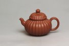 紫砂壶图片：朱泥筋纹壶 - 宜兴紫砂壶网