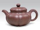 紫砂壶图片：葵仿古  泥料：调砂紫  容量：500CC - 宜兴紫砂壶网