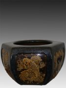 紫砂壶图片：六方吉祥如意钵 - 宜兴紫砂壶网