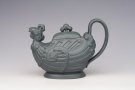 紫砂壶图片：孔雀壶 绿泥 - 宜兴紫砂壶网