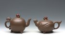 紫砂壶图片：龙凤对壶 - 宜兴紫砂壶网