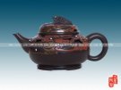 紫砂壶图片：龙头老大金丝壶 - 宜兴紫砂壶网