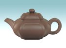 紫砂壶图片：四方抽角 320CC - 宜兴紫砂壶网