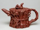 紫砂壶图片：束柴三友  220cc - 宜兴紫砂壶网