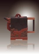 紫砂壶图片：蛟龙出水壶 - 宜兴紫砂壶网