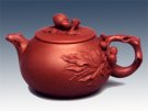 紫砂壶图片：俏丽春桃 - 宜兴紫砂壶网