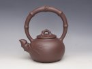 紫砂壶图片：竹节提梁 - 宜兴紫砂壶网
