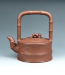 紫砂壶图片：竹节提梁 - 宜兴紫砂壶网