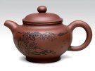 紫砂壶图片：掇只  泥料：老紫泥  容量：260CC - 宜兴紫砂壶网