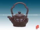 紫砂壶图片：菱花提梁 - 宜兴紫砂壶网