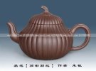 紫砂壶图片：茄形筋纹 - 宜兴紫砂壶网