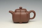 紫砂壶图片：四方抽角筋囊 - 宜兴紫砂壶网