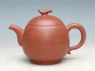 紫砂壶图片：春芽壶（画家田茂怀合作）（段泥） - 宜兴紫砂壶网