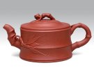 紫砂壶图片：小竹段  泥料：原矿清水泥  容量：180CC - 宜兴紫砂壶网