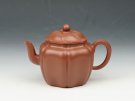 紫砂壶图片：云盖宫灯壶 200cc 原矿朱泥 - 宜兴紫砂壶网