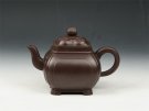 紫砂壶图片：菱方 400cc 原矿老紫泥 - 宜兴紫砂壶网