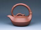 紫砂壶图片：曲竹提梁 - 宜兴紫砂壶网