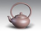 紫砂壶图片：三圆提梁 - 宜兴紫砂壶网