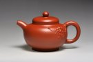 紫砂壶图片：《朱泥硕果》泥料：朱泥  容量：350cc - 宜兴紫砂壶网