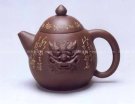 紫砂壶图片：双龙蛋壶 - 宜兴紫砂壶网