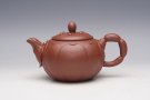 紫砂壶图片：荷叶莲子壶 清水泥 420CC - 宜兴紫砂壶网