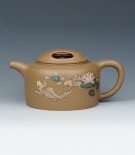 紫砂壶图片：牛盖莲子 - 宜兴紫砂壶网