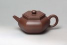 紫砂壶图片：矮六方壶 - 宜兴紫砂壶网