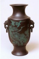 紫砂壶图片：百寿瓶2 - 宜兴紫砂壶网